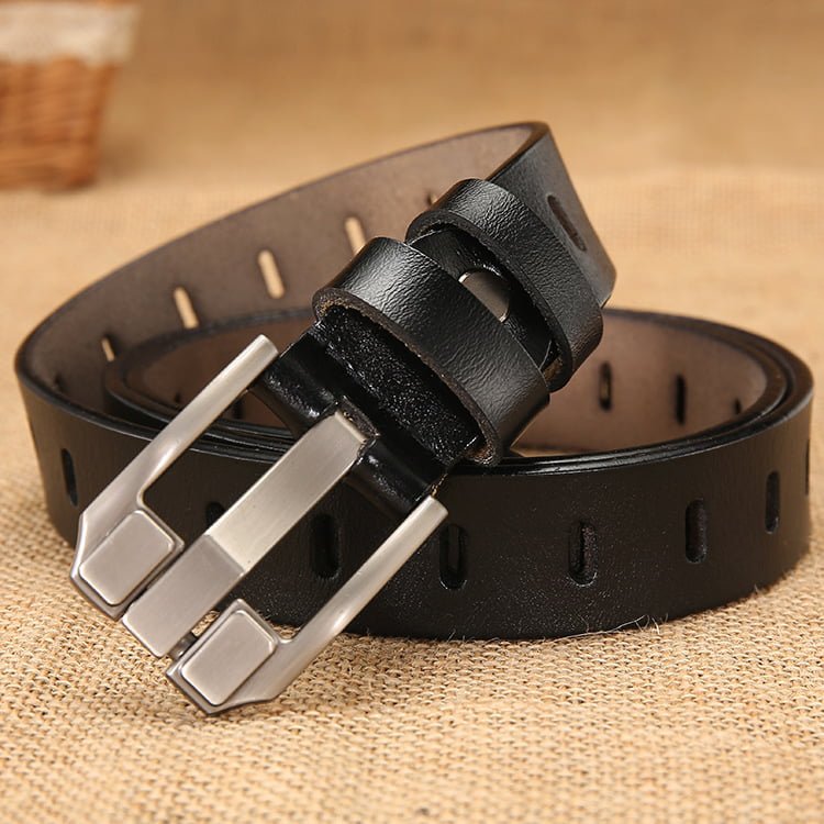 Vintage Buckle Leather Belt