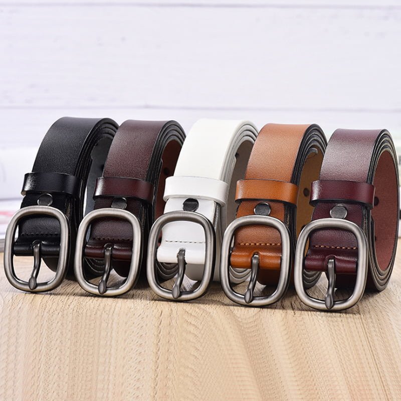 Korean Simple Buckle Leather Belt