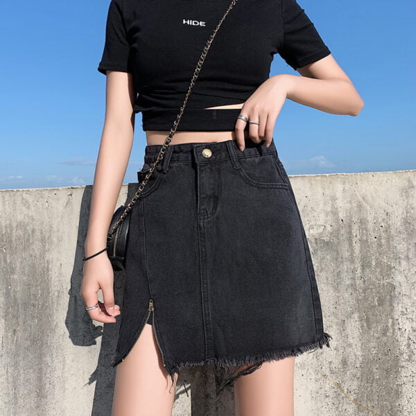 A-Line Denim Skirt – YiQ Creations
