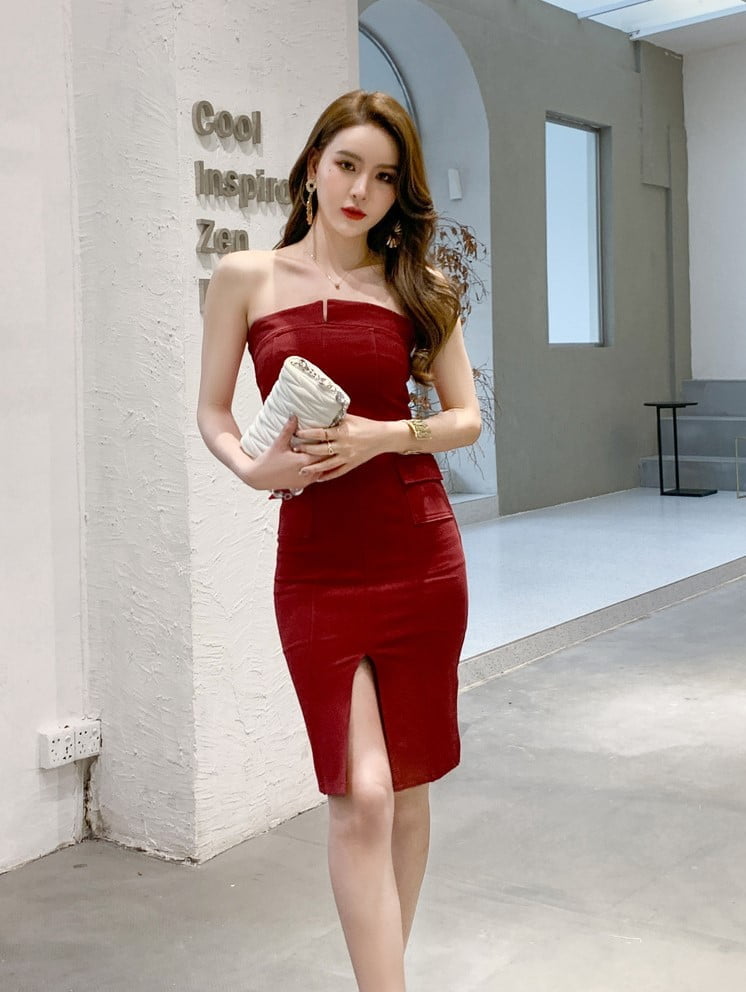 Sexy Off the Shoulder Formal Midi Dress