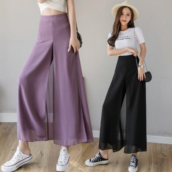 Ice Silk Chiffon Wide Leg Pants – YiQ Creations