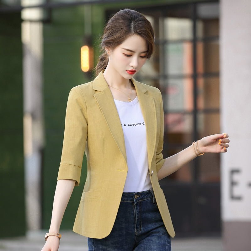 Korean 3/4 Sleeve Professional Blazer
